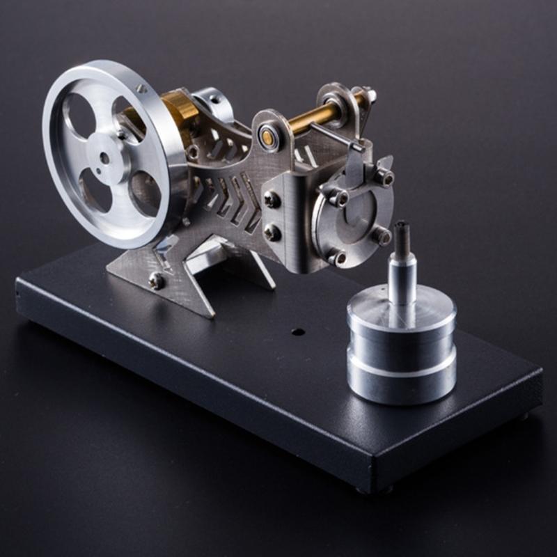 Educational Stirling Vacuum Engine Model Mechanical Energy Conversion Demonstrator Tool for Classroom Science Experiment