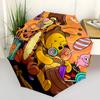 1pc Halloween Costume Party Favor Set with Tigger and Winnie the Pooh - Automatic Opening/Closing Umbrella, Portable Tri-Fold Design, 8-Bone