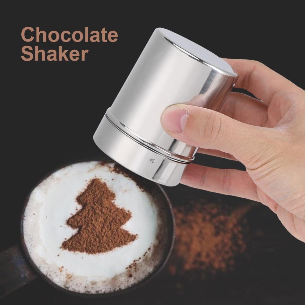 

Stainless Steel Chocolate Shaker Fine Mesh Coffee Powder Shaker Durable Powder Dispenser Cocoa