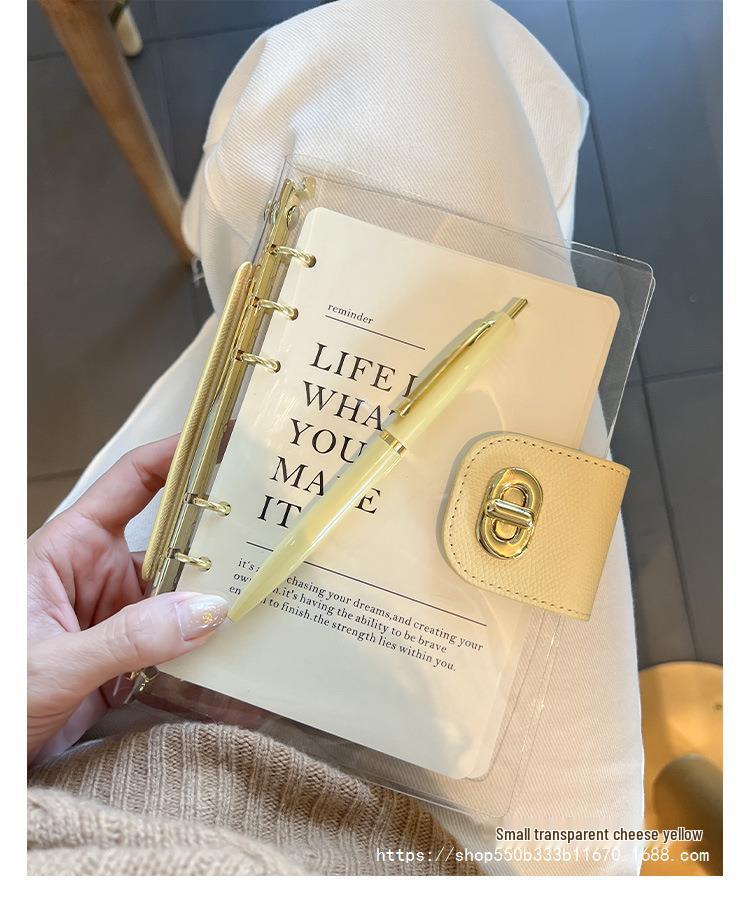 A7 Ordner A5 Notizbuch im Stil Hochwertiger Transparenter A6 Planer Journal