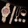 Gypsy Star Diamond Women'S Bracelet Watch Set Steel Belt Full Diamond Quartz Women'S Watch Watch