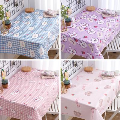 Flannel Tablecloth Ins Wind Girl Heart Cute Cartoon Children's Room Student Dormitory Desk Decoration Photo Background Cloth