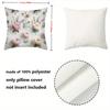 Floral Printed Cushion Covers 2D Flat Printing Style Polyester pillowcase, sofa decorative cushion cov Headboard Pillow