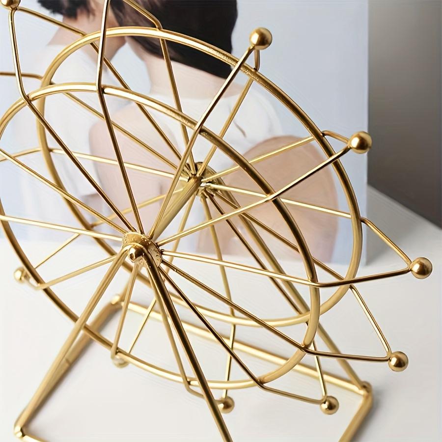 Artistic Vintage Ferris wheel ornament, perfect for home decor, architectural model embellishments, and metal art, for living spaces, workplaces