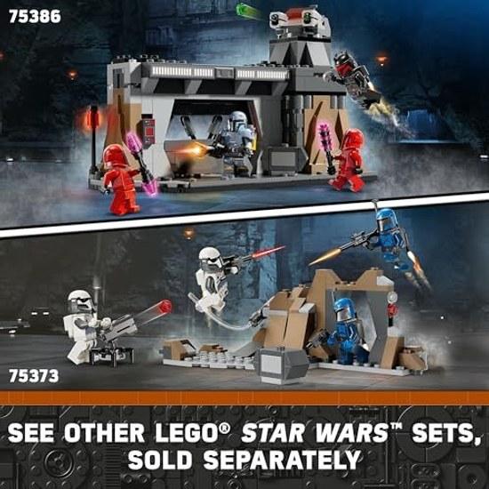 LEGO Star Wars Mandalorian Pass Battle Paz Vizsla Moff Gideon Fun Building Set Kids Collectors Item Toy 4 Mini Figures Birthday Gift 7-Year-Old Boys