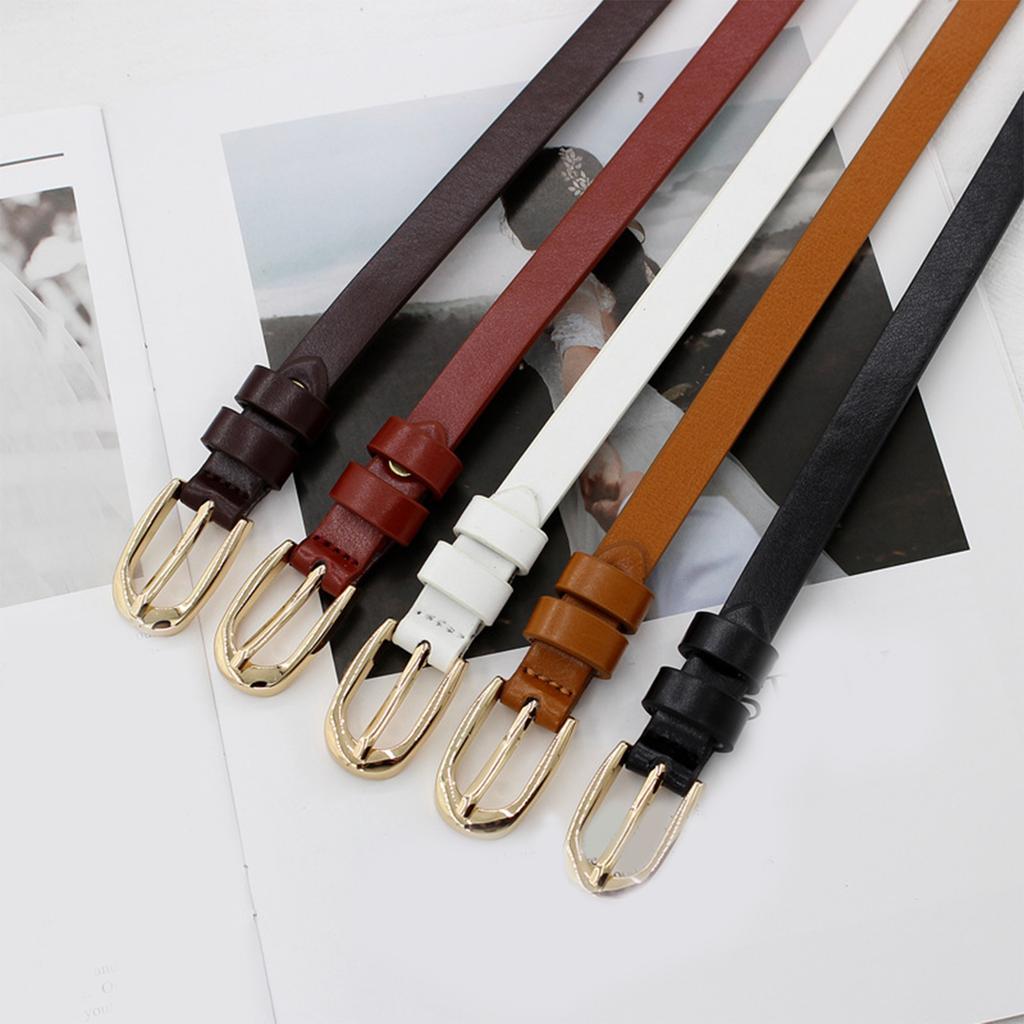 Girls Belt for Pants Women's PU Leather Waist Band Thin Waistband Decorative Waist Ornament Sash Clothing Accessory