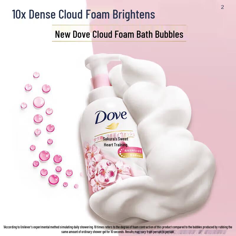 Dove Sakura Sweet Scent Bath Foam
