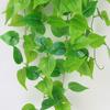 9 Forks  Artificial Vines Plants Plastic Leaf Outdoor Creeper Green Ivy Wall Hanging for Home Garden Wedding Decor New YearDecor