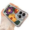 Oil painting dyeing flower is suitable for iphone15promax mobile phone case transparent Apple 1614pro Japan and Korea 13/12