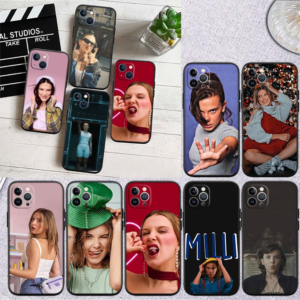 BF81 Millie Bobby Brown Soft Shell Phone Case for Redmi Note 13 14 Pro+ Plus A3 A3X 13X 13C 13R 14S 14C 14R