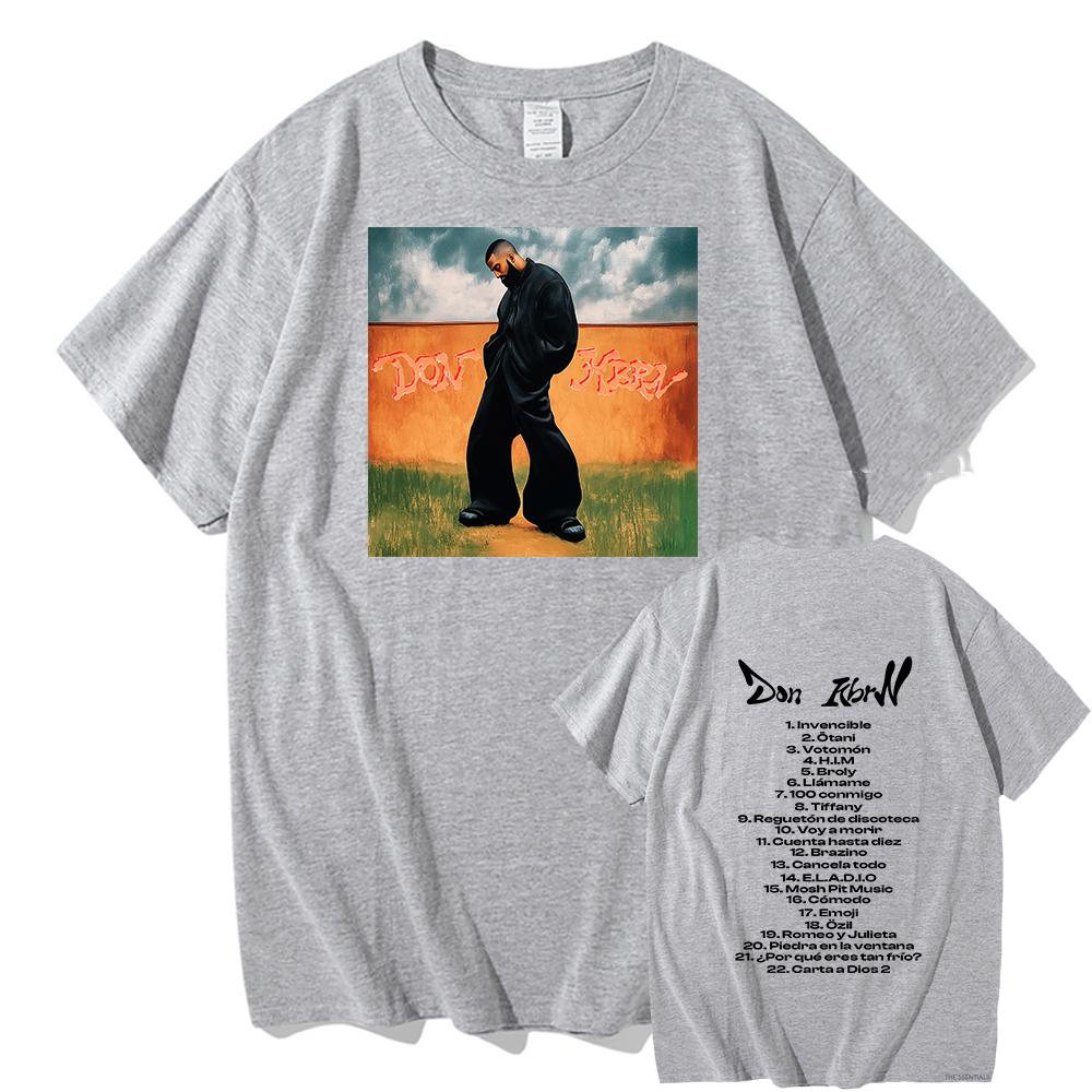 2025 Summer  Album DON KBRN Tshirt Eladio Carrión Fashion Men and Women Clothing Harajuku Summer Graphic T Shirts for Fans Gifts