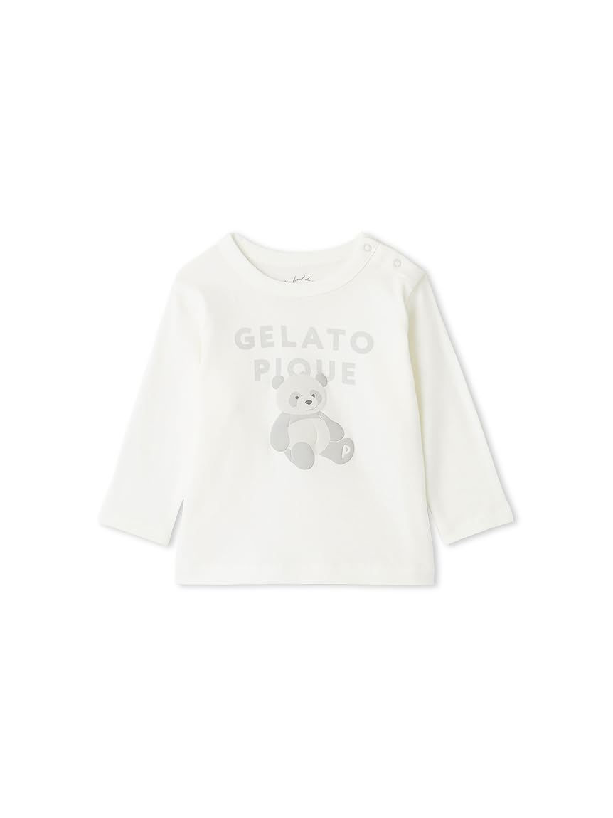 

BABY stuffed animal long sleeve PBCT259081 OWHT 80 one-point T-shirt