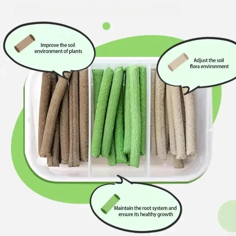30/100PCS Plant Nutrition Bars NPK Compound Fertilizer for Healthy Growth of Fruit Vegetable Flower Plant Garden Care Gardening Accessory