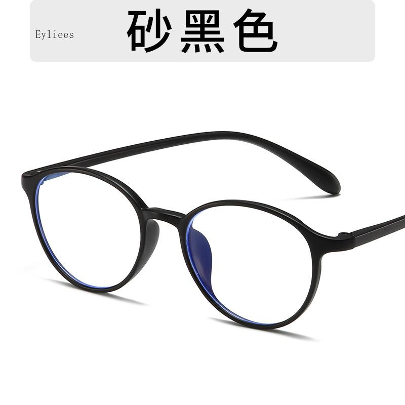 New Round Men Glasses Frame Luxury Transparent Computer Anti Blue Light Eyeglasses Frames Vintage Leopard Eyewear