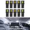10X T10 194 License 168 LED Plate Interior Wedge Light Bulbs 6000K White CANBUS
