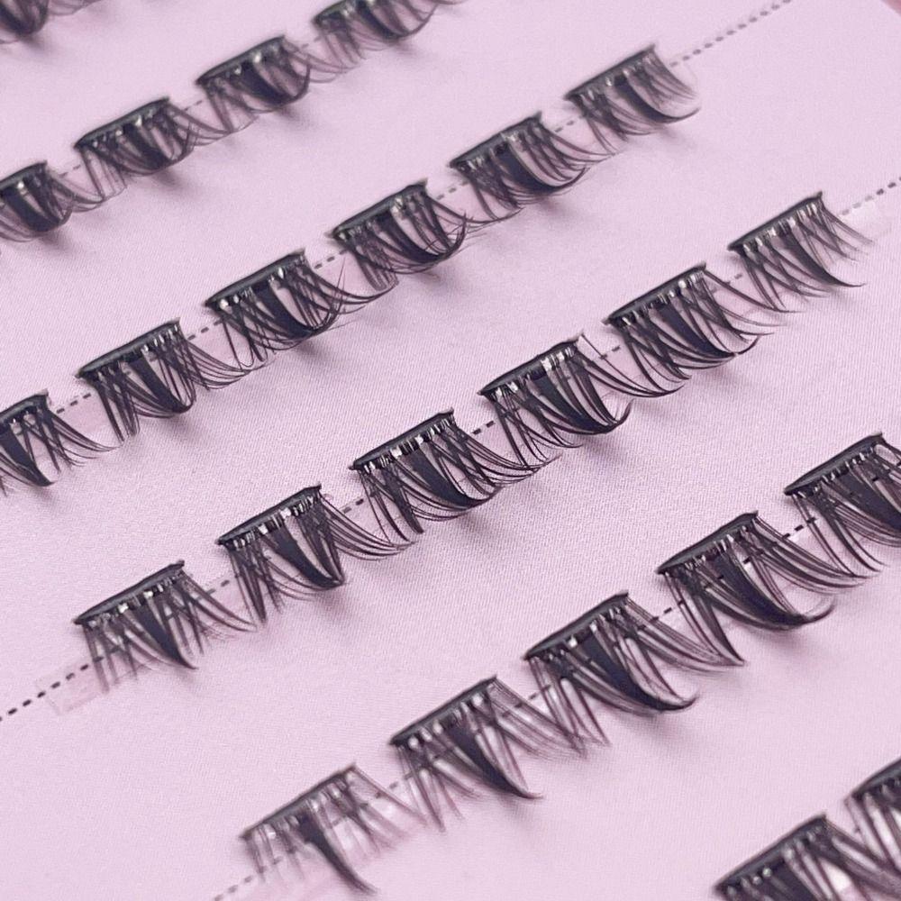 No Glue Needed Self Adhesive Eyelashes Clusters Pre-Glued Eyelashes Press On Lashes  for Beginners