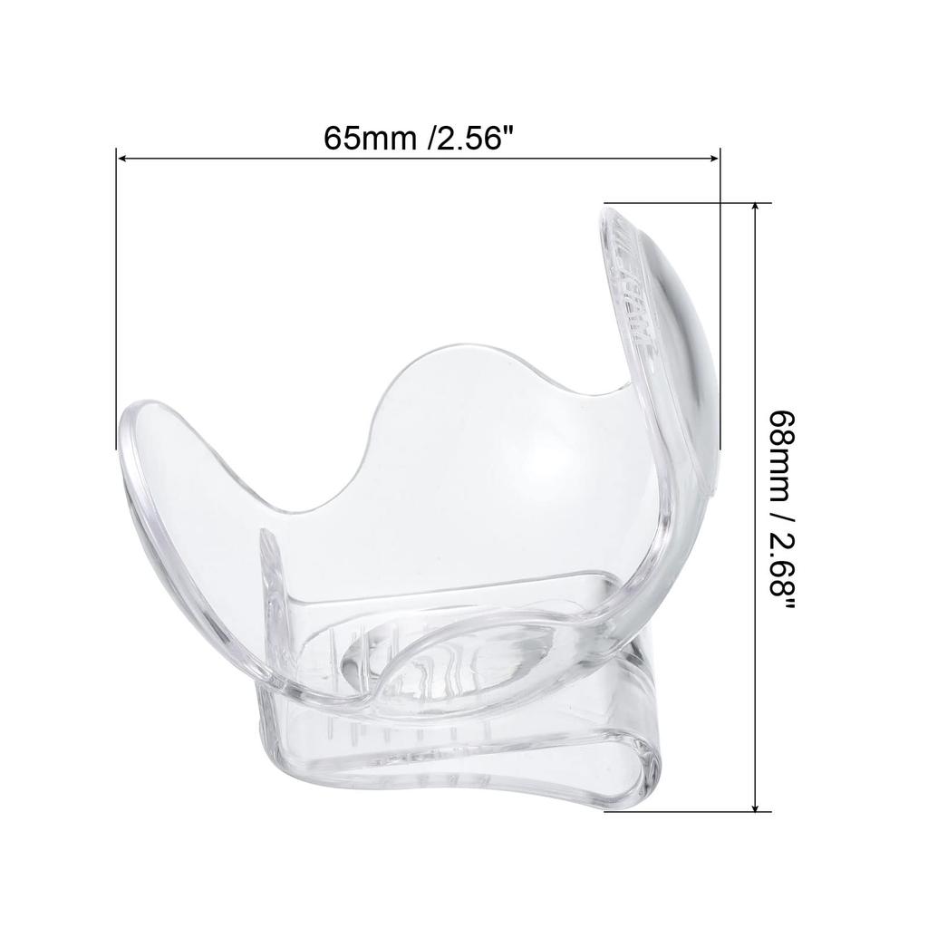 PATIKIL Tennis Ball Holder Waist Clip Set of 3 Tennis Ball Clip A BS Waistband Clip Holder for Sports Equipment Tennis Training Transparent