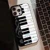 Korean INS Art Piano Key Notes Creative Cute Phone Case For iPhone 17 16 15 14 13 12 11 Pro Max 17Air 16E X XR XS 7 8 Plus Cover