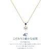 Official September Birthstone K10 Yellow Gold Sapphire Birthday Gift for Jewelry Case Product 112536123028 4℃ Necklace, Women, Included, Number