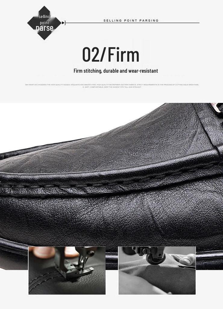 Men's Breathable Cowhide Loafers - New Style Casual Business Leather Shoes