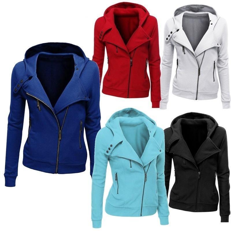 Buy Fashion Ladies Hooded Coat Women Long Sleeve Hoodies Sweatshirts