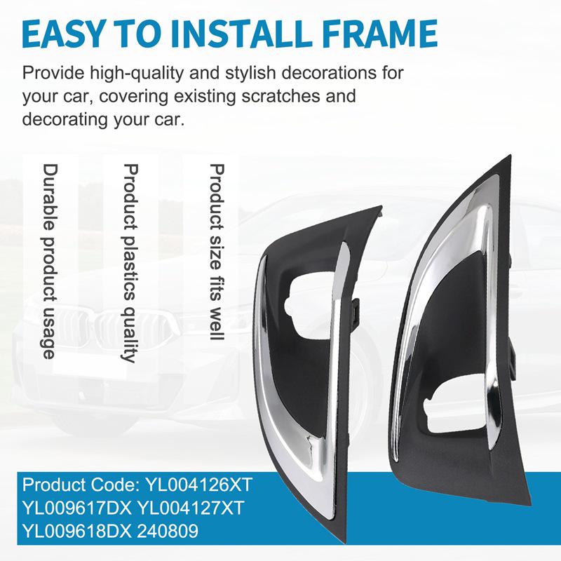 Cornice Copertura Decorativa Fendinebbia per Peugeot 4008 (Coppia YL004126XT & YL004127XT)