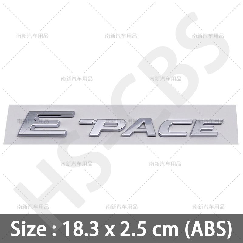 1 Pezzo 3D ABS E-pace F-Pace Lettere Logo Auto F-type F E Type Pace Bagagliaio Posteriore Emblema Badge Adesivi Portellone Accessori Styling Auto