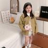 Elegante e alla Moda Borsa a Spalla Singola da Bambina a Forma di Fiocco con Tracolla, Borsa per Bambini Decorata con Pizzo Dolce