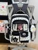 Schoolbag Schoolbag Japanese Ins High Value Fresh and Sweet Contrasting Color Splicing Backpack Junior High School Students Lightweight Travel