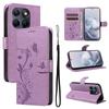 Wallet Case for Edge 70 Fusion+ 5G - Leather/PU, Purple, With Lanyard