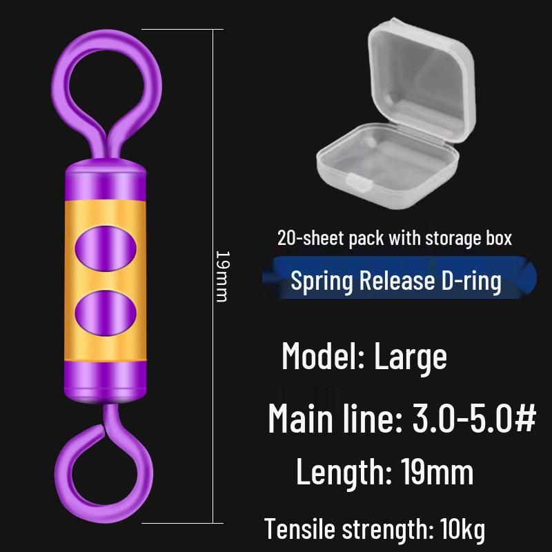 Anti-Tangle Silicone Leader Clip & Connector - Force-Relieving Fishing Tackle Accessory