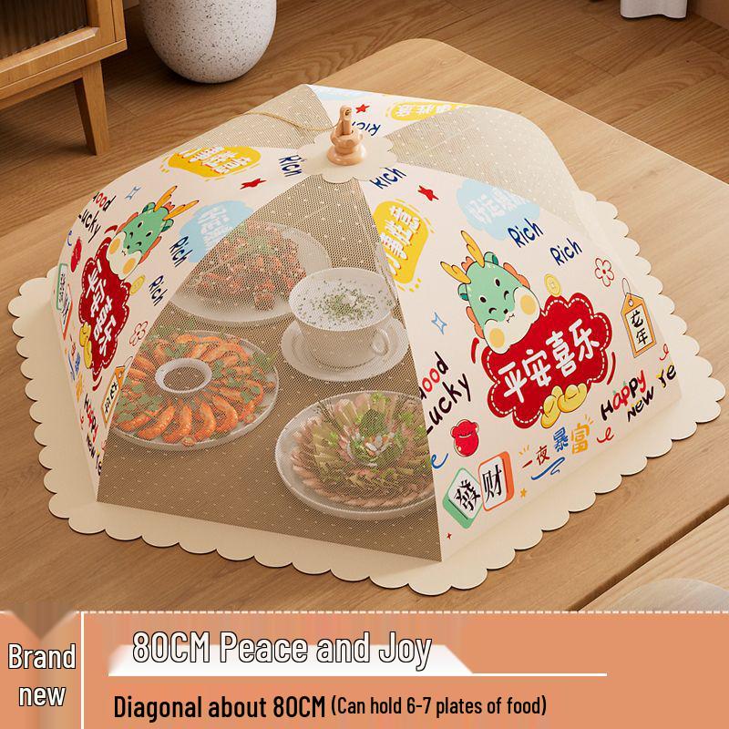 Foldable Dust & Flyproof Food Cover - Perfect for Dining Table & Leftovers