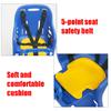 Blue Bicycle Bike Seat Kids Safety Child Baby Chair Bike Saddle with Armrest Backrest Guard Bar Pedal Cycling Acccessories