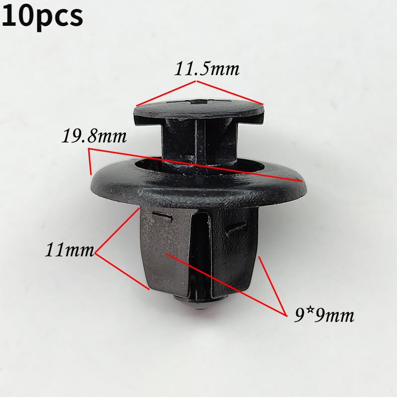 10/30PCS Car Rear Fender Leaf Lining Clasp Clip For Mitsubishi Outlander EX Lancer ASX Luxgen Fastener Wheel Arch Mudguard Clips 10pcs