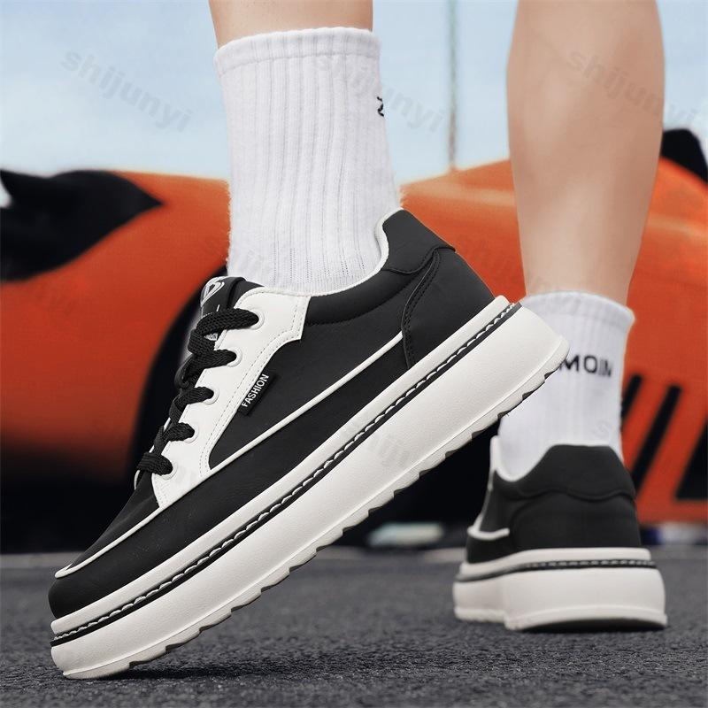 Fashion Niche Design Casual Low Top Thick Soled Shoes for Men 2025 Autumn Fashion Trend Versatile Comfortable Non Slip Platform sneakers