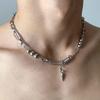 Y2K Spicy Girl Dark Star Leather Choker Necklace - Pure Desire Clavicle Chain