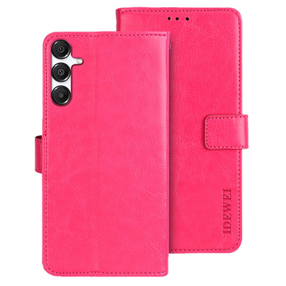 IDEWEI For Samsung Galaxy A36 5G/A56 5G Stand Case Crazy Horse Texture Leather Phone Cover