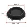 Round Rubber Sink Plug Sink Water Stopper Washroom With Ring 1pcs