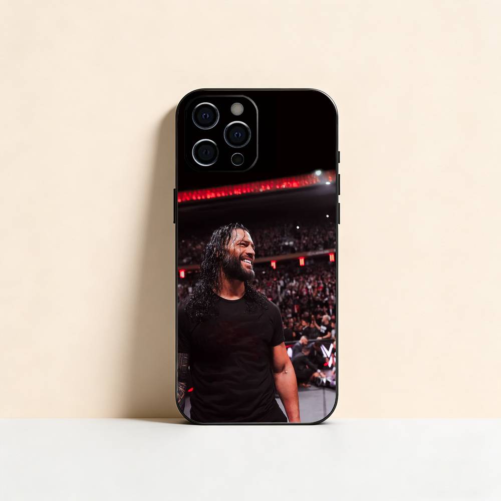 R-Roman R-Reigns Phone Case For iPhone 17,16,15,14,13,12,11 Plus,Pro Max,XS,Soft Silicone Black Cover
