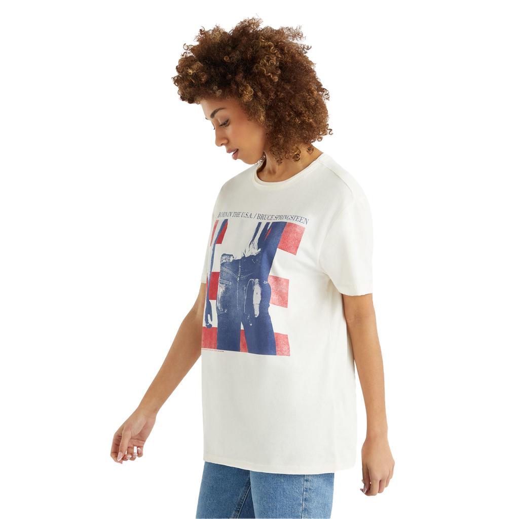 Amplified Unisex Adult Born In The USA Bruce Springsteen T-Shirt