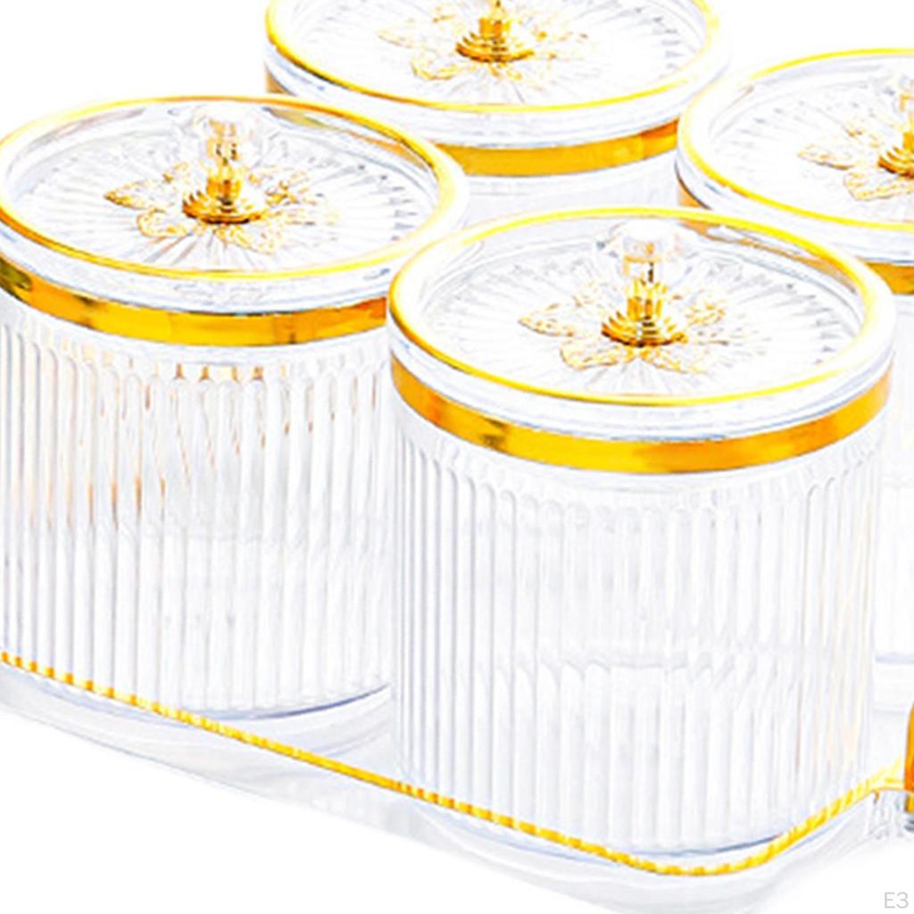 Dried Fruit Plate Airtight Pantry Jar Food Storage Box Kitchen Round Sealed Container