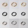 Portable Zinc Alloy Spring Ring Clasp Round Lightweight Plated Gate Buckle Trigger Snap Buckles Clip Bag Accessories