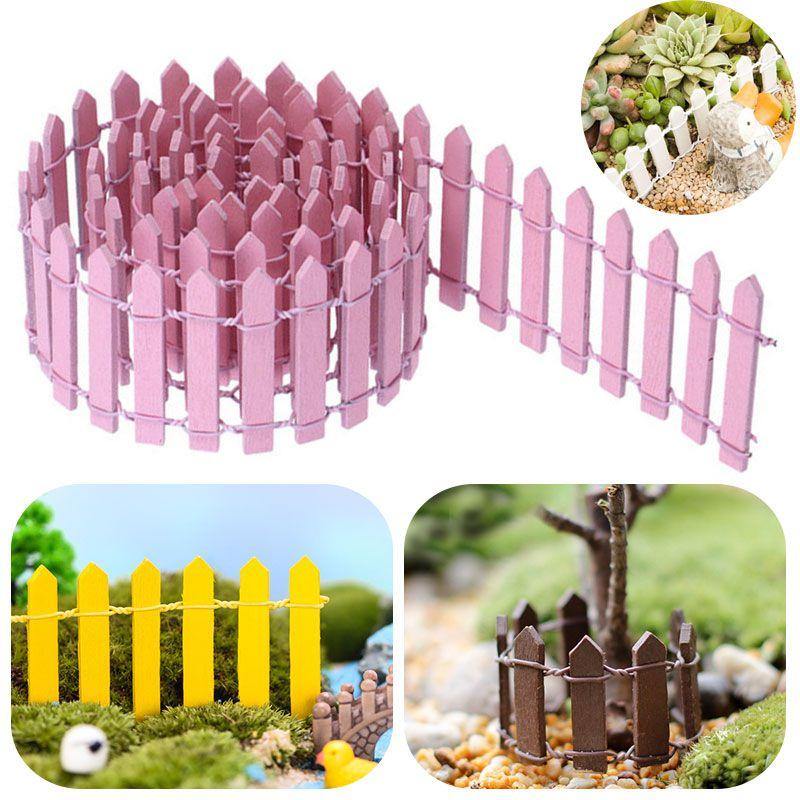 Mini Diy Wood Fence For Miniature Plant Decor And Landscape Crafts**