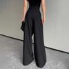 High-waisted Wide-leg Pants Women's Spring and Autumn New Korean Version of Drape and Thin Casual Loose Suit Pants Floor-mopping Trousers