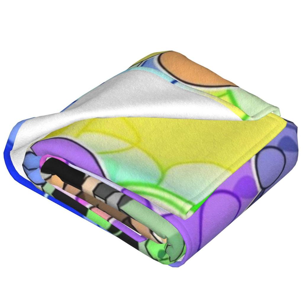 2D Game Rhythm Box Digital Printing Nap Blanket Flannel Printing Warm Sleeping Blanket Blanket