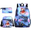 Three-piece Backpack Versatile High School Travel Bag