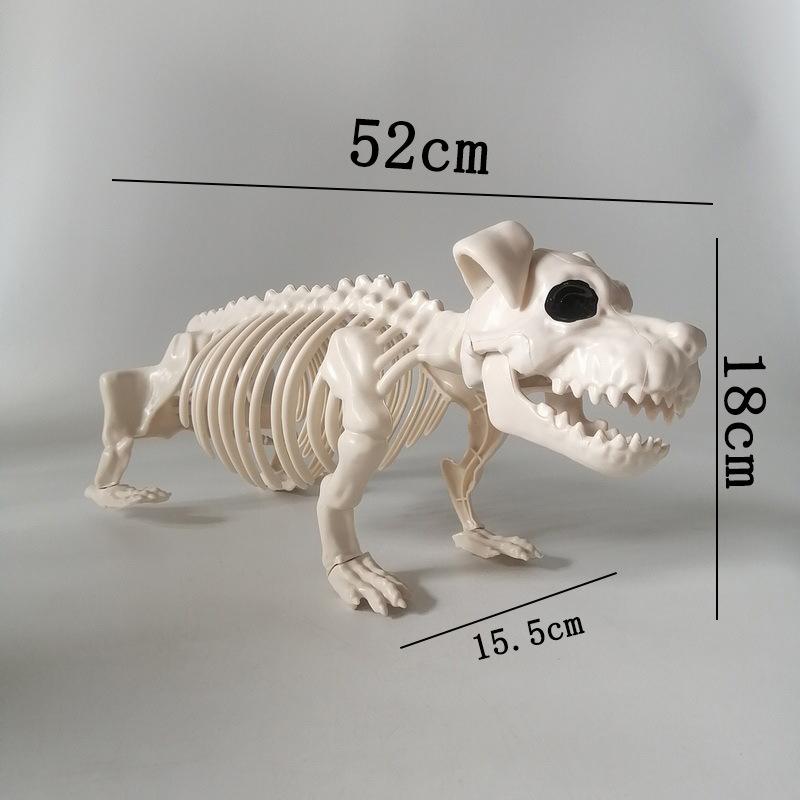 Halloween Scene Decorations Animal Skull Skeleton Ornament Simulation Plastic Crow Mouse Scorpion Decorative Props