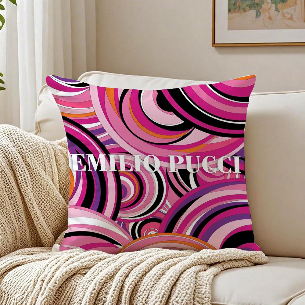 Vibrant Fashion Brand EEmilio PPucci Cushion Cover Pillowcase Antidustmite living Room Sofa Decor Cushion Room