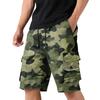 Pantaloncini Cargo Mimetici da Uomo con Vita Coulisse e Tasche Multiple Leggeri Resistenti Pantaloni da Lavoro per Esterno