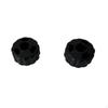 2 Pieces Cymbals Mounting Cap Ebony Drum Ridged
